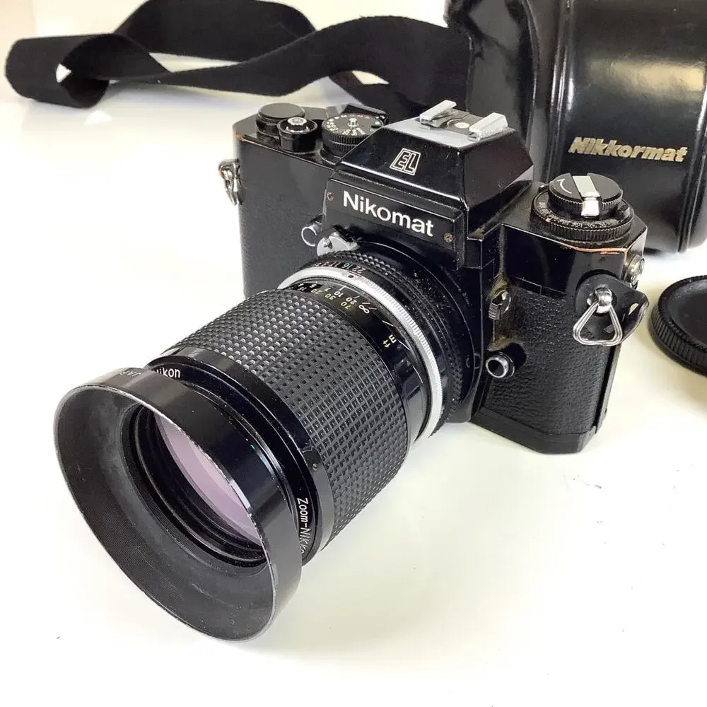 TESTED Nikon Nikomat EL 35mm SLR Film Camera w/NIKKOR 43-86mm F3.5 Lens